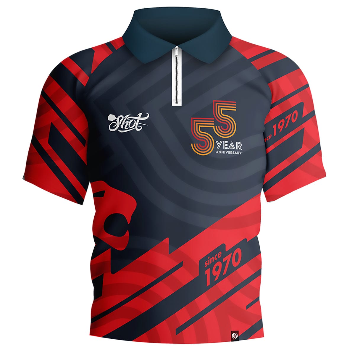 Shot 55 Year Anniversary Dart Shirt