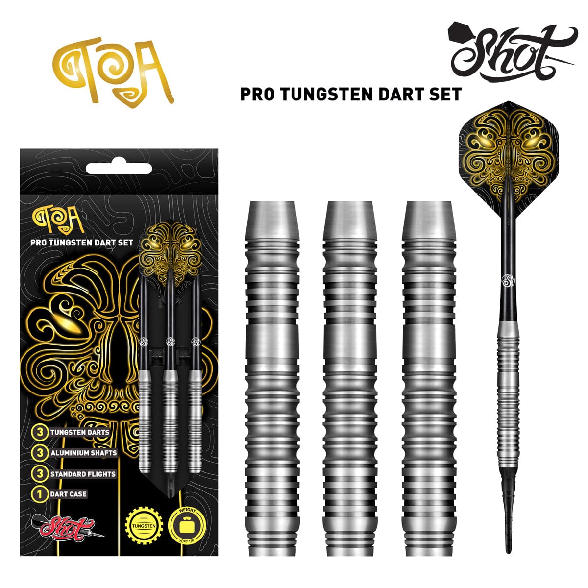 Toa Soft Tip Dart Set-Pro Tungsten Dart Barrels