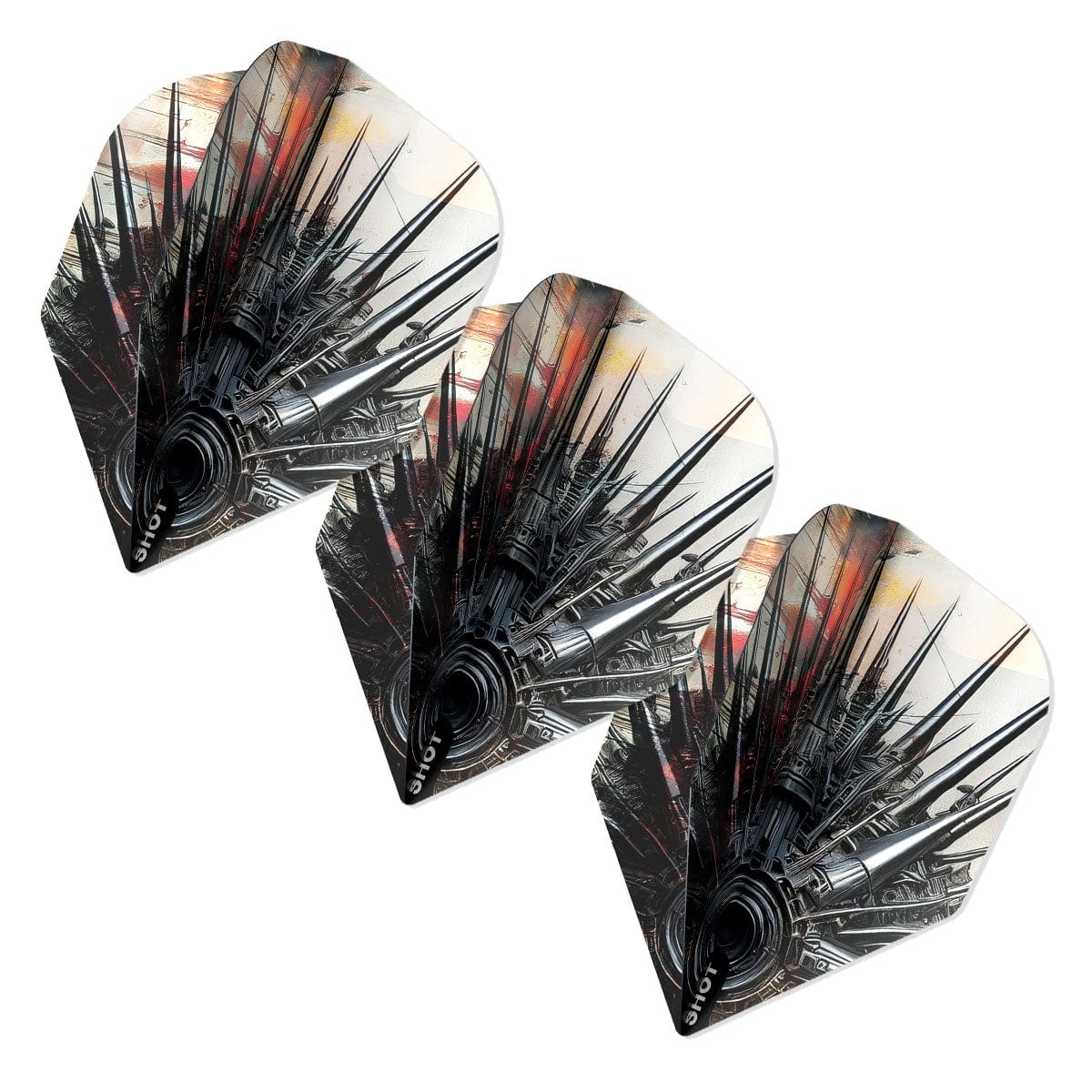 Gnarly Smasha Dart Flight Set-Small Standard