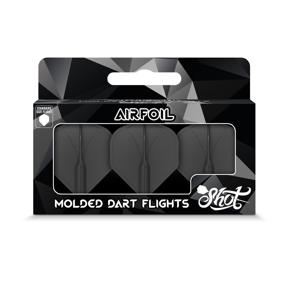 Airfoil Molded Dart Flight Set-Black