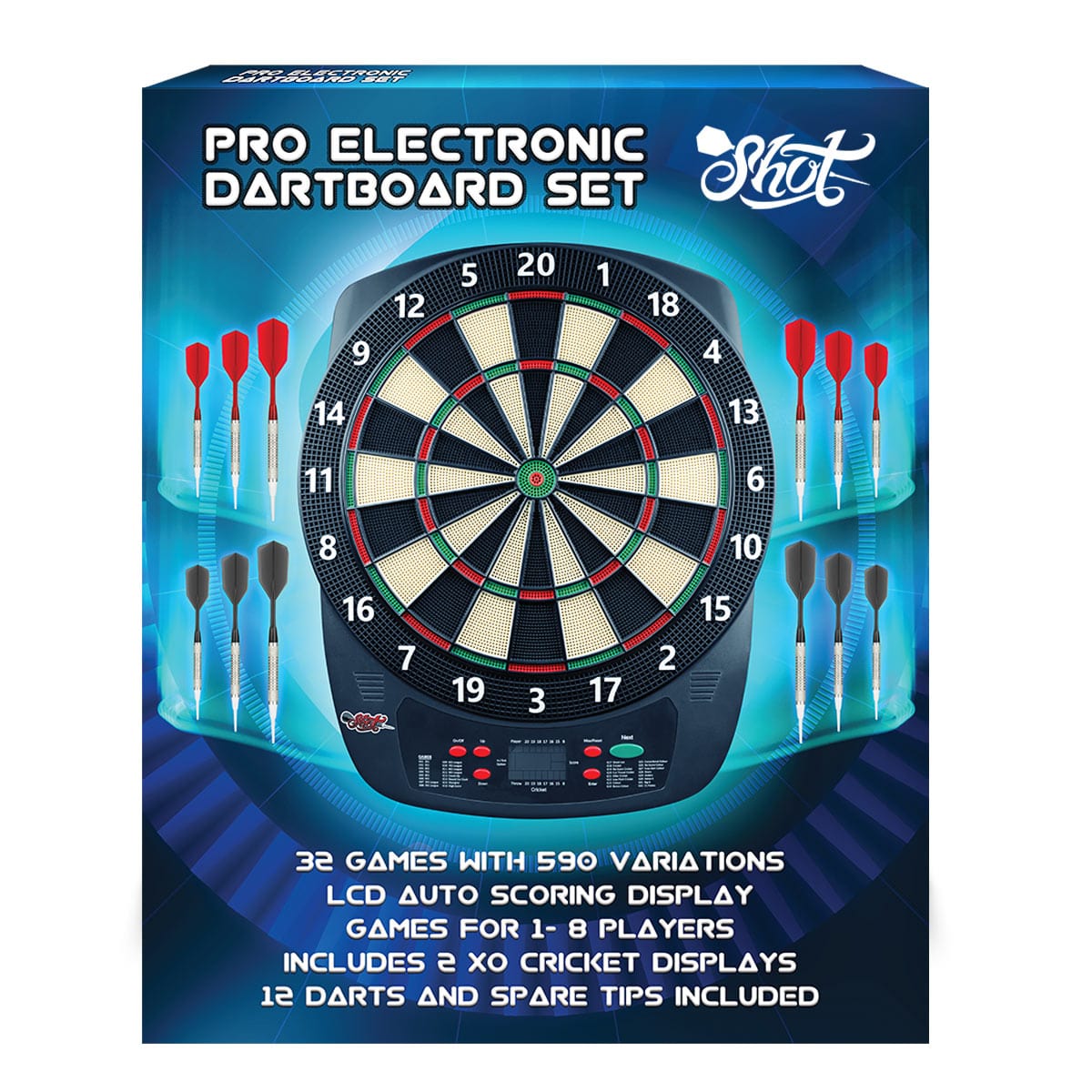 Pro Electronic Dart Board Set