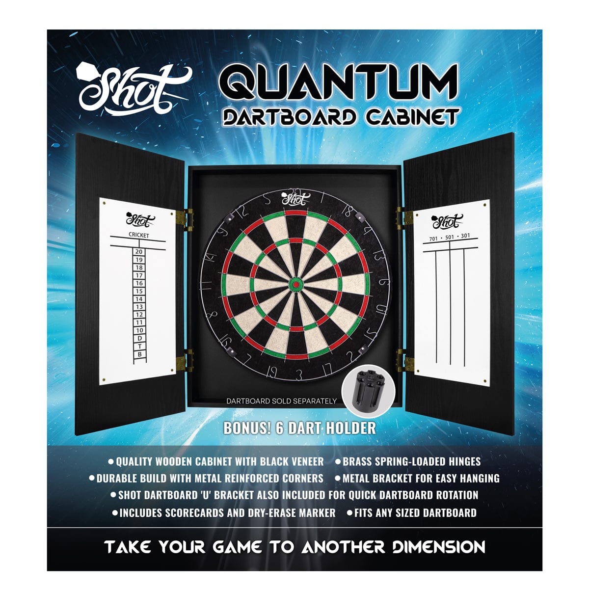 Quantum Dartboard Cabinet