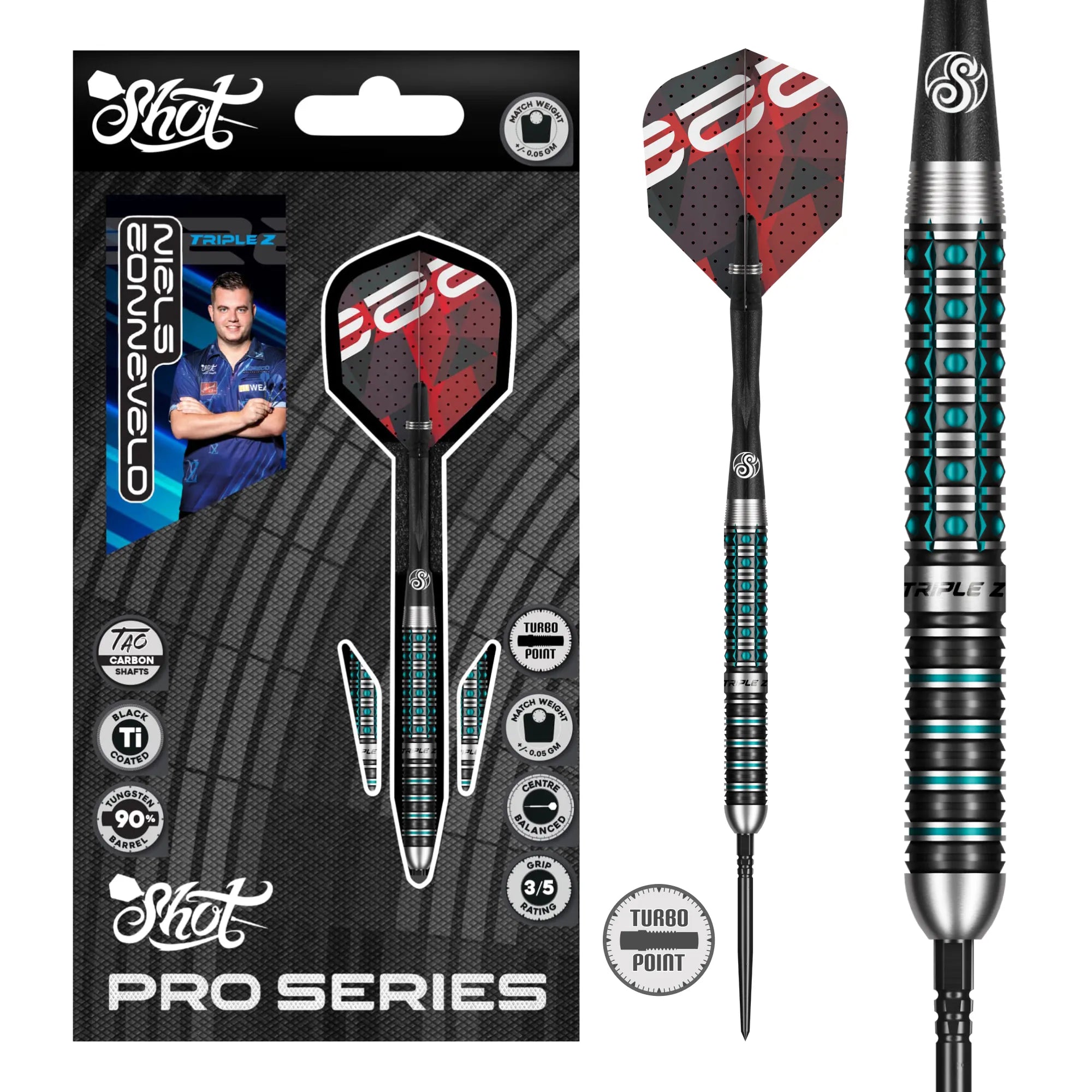 Niels Zonneveld Turbo Point - 90% Steel Tip Darts