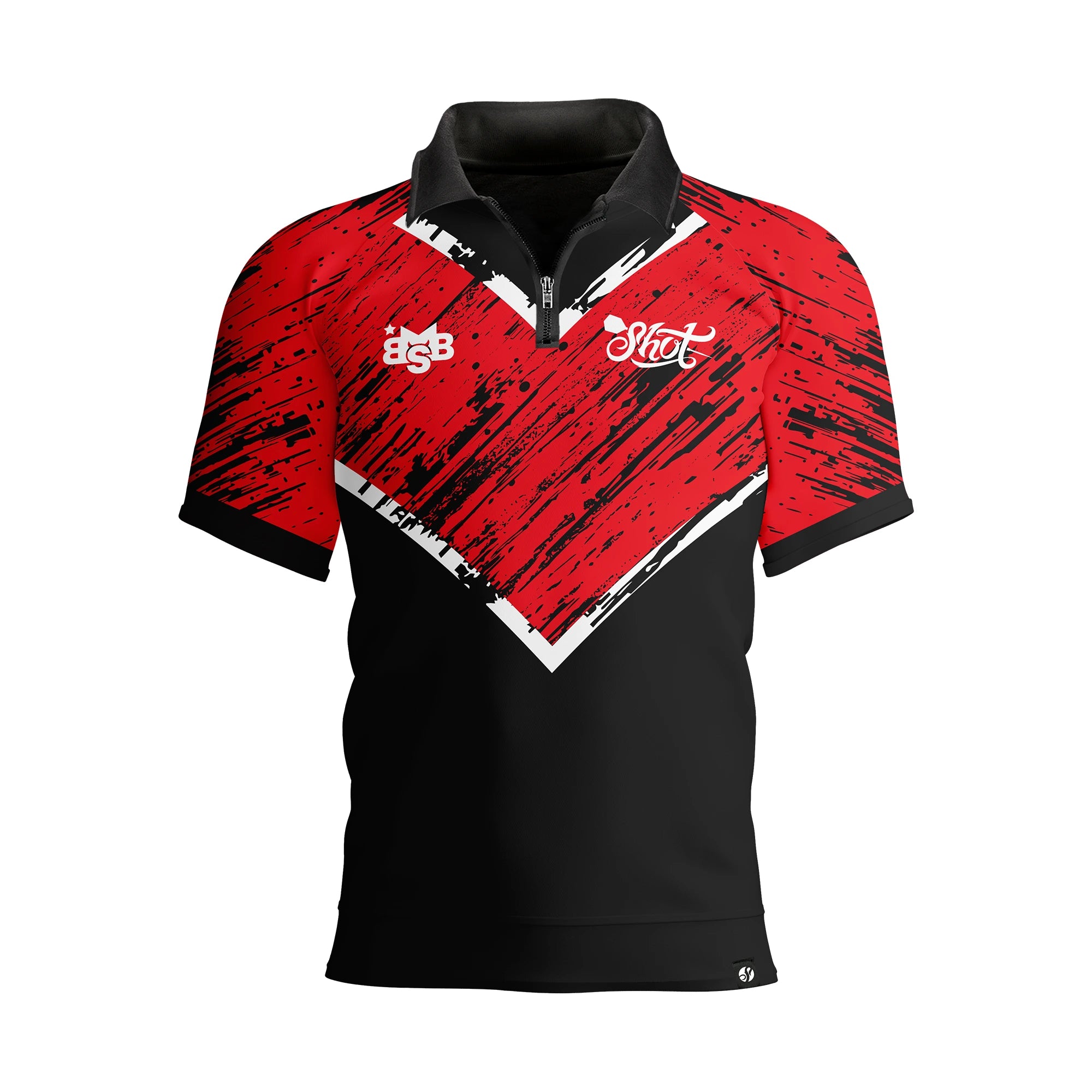 Michael Smith Red Strip Polo Shirt
