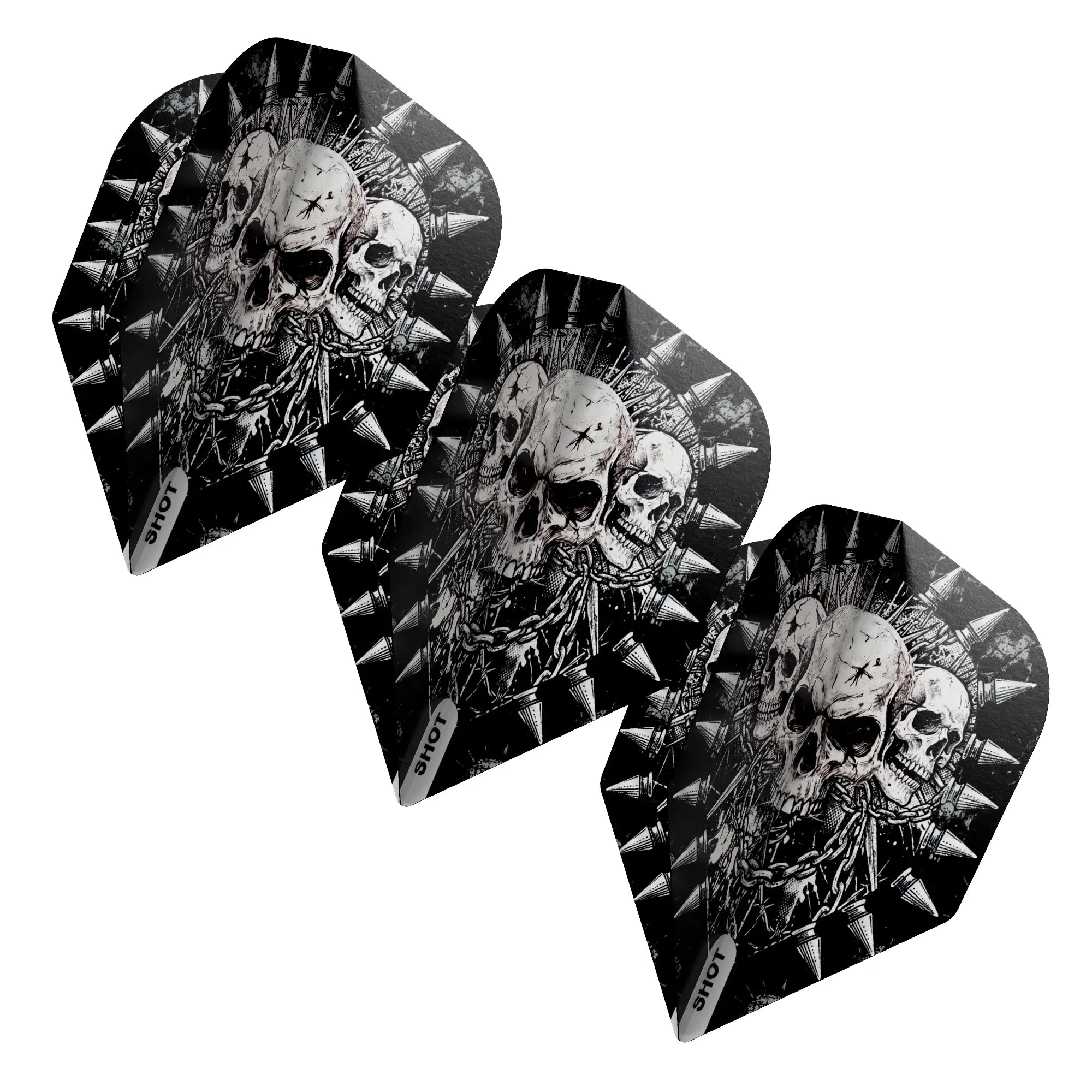 Gnarly Skulls Dart Flight Set - Small Standard