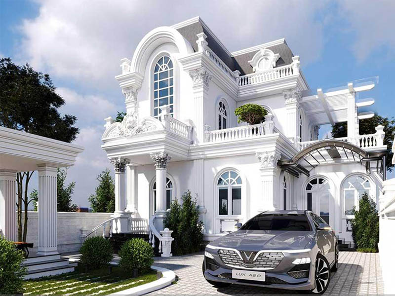 biệt thự 2 tầng cổ điển đẹp