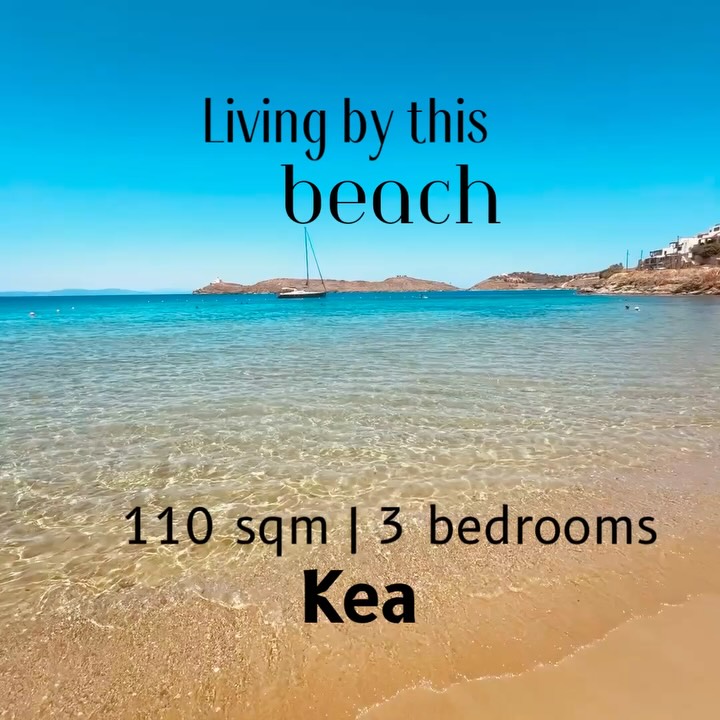Project for sale | kea island | 110 sqm | 210 sqm plot | 3 bedrooms | beachfront living | swimming pool | large outdoors   A beautiful property with sunset views, just a few steps from the sea, located in Gialiskari, Kea.