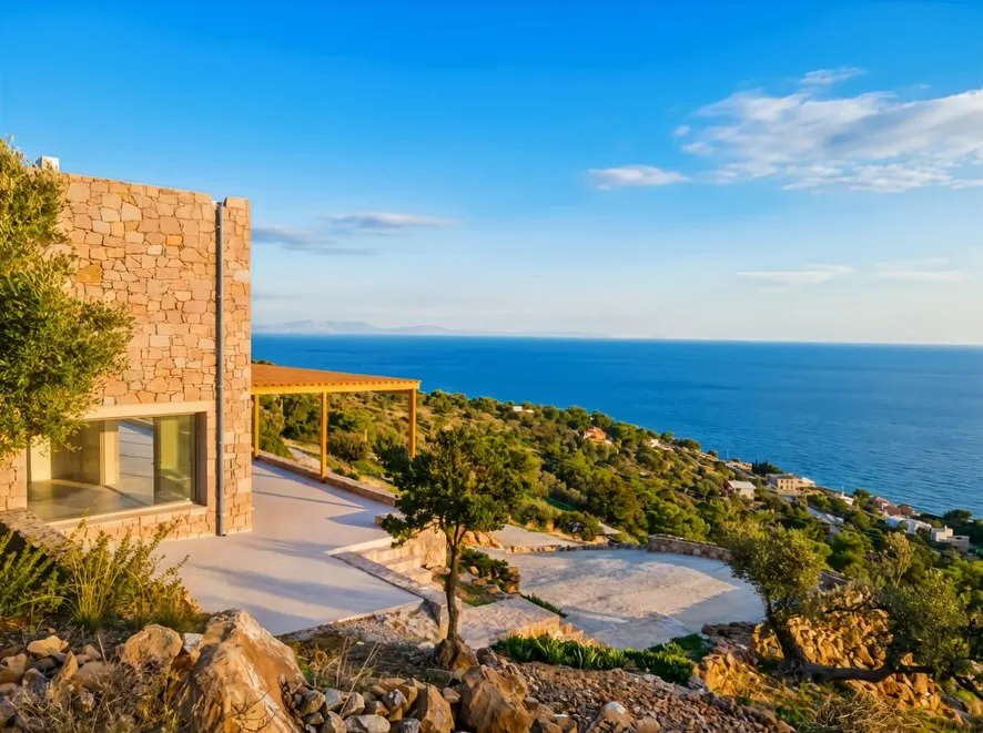 Aegina island | Villa for sale | 130 sqm | 3 bedrooms | swimming pool | breathtaking seaview & privacy | direct access from Athens (45 minutes by boat everyday) 