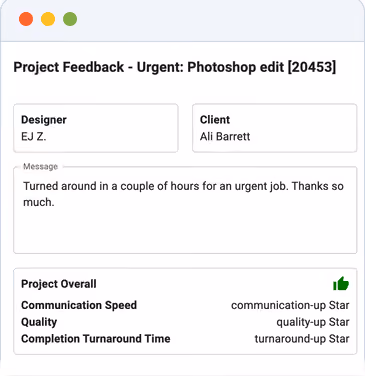 Project feedback for Urgent: Photoshop edit