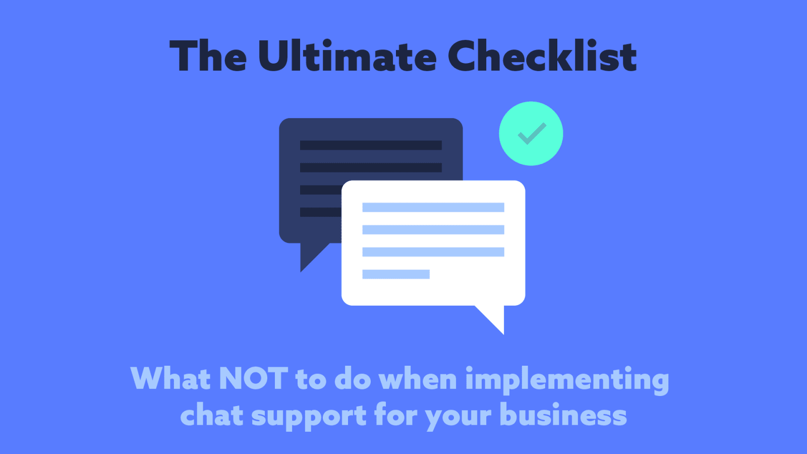 The Ultimate Checklist