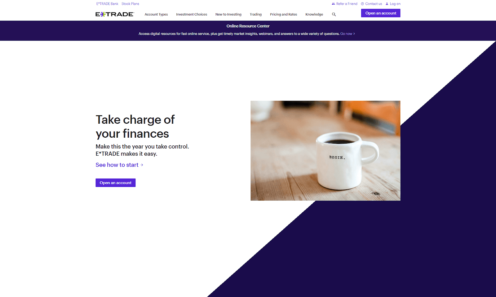 etrade website