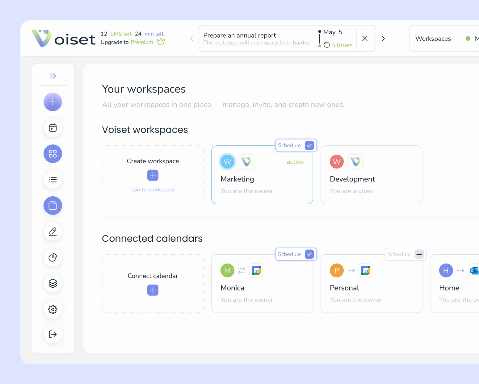 AI task manager voiset