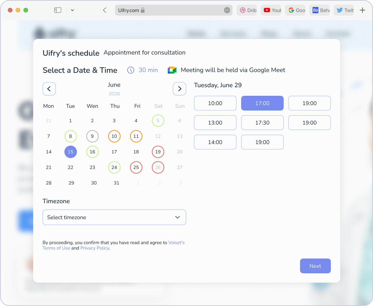 A voice assistant