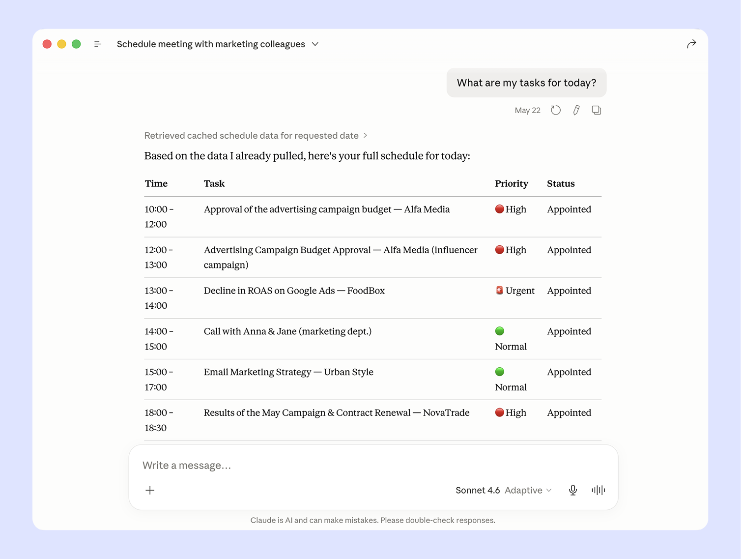 Creating tasks and notes with your voice