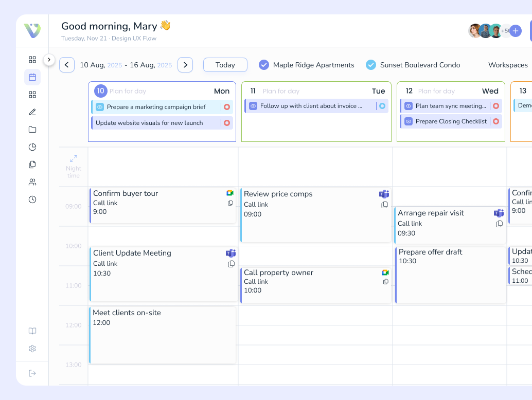 A place for tasks for realtors
