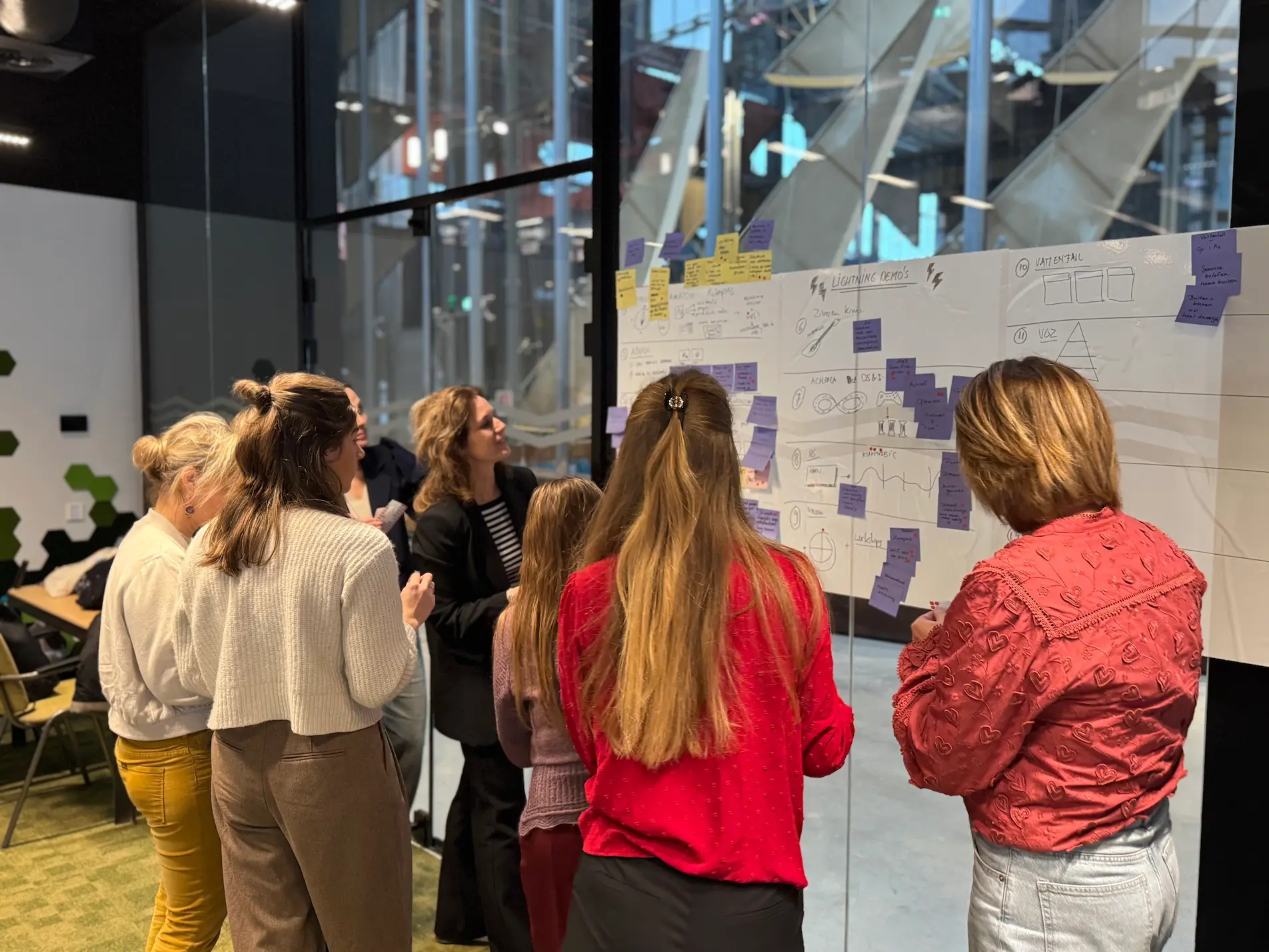 Een team maakt een roadmap in een Strategy Sprint