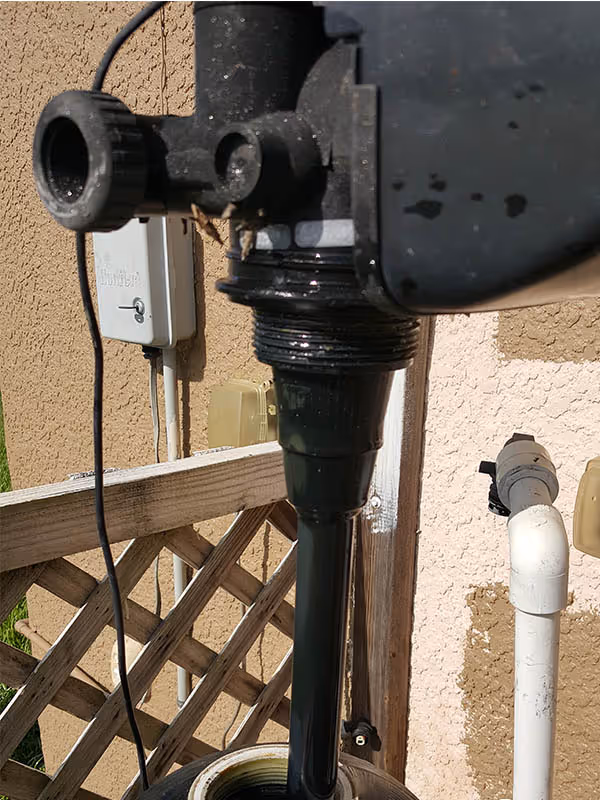Heavy black sulfur filter damage in a Cape Coral water treatment system