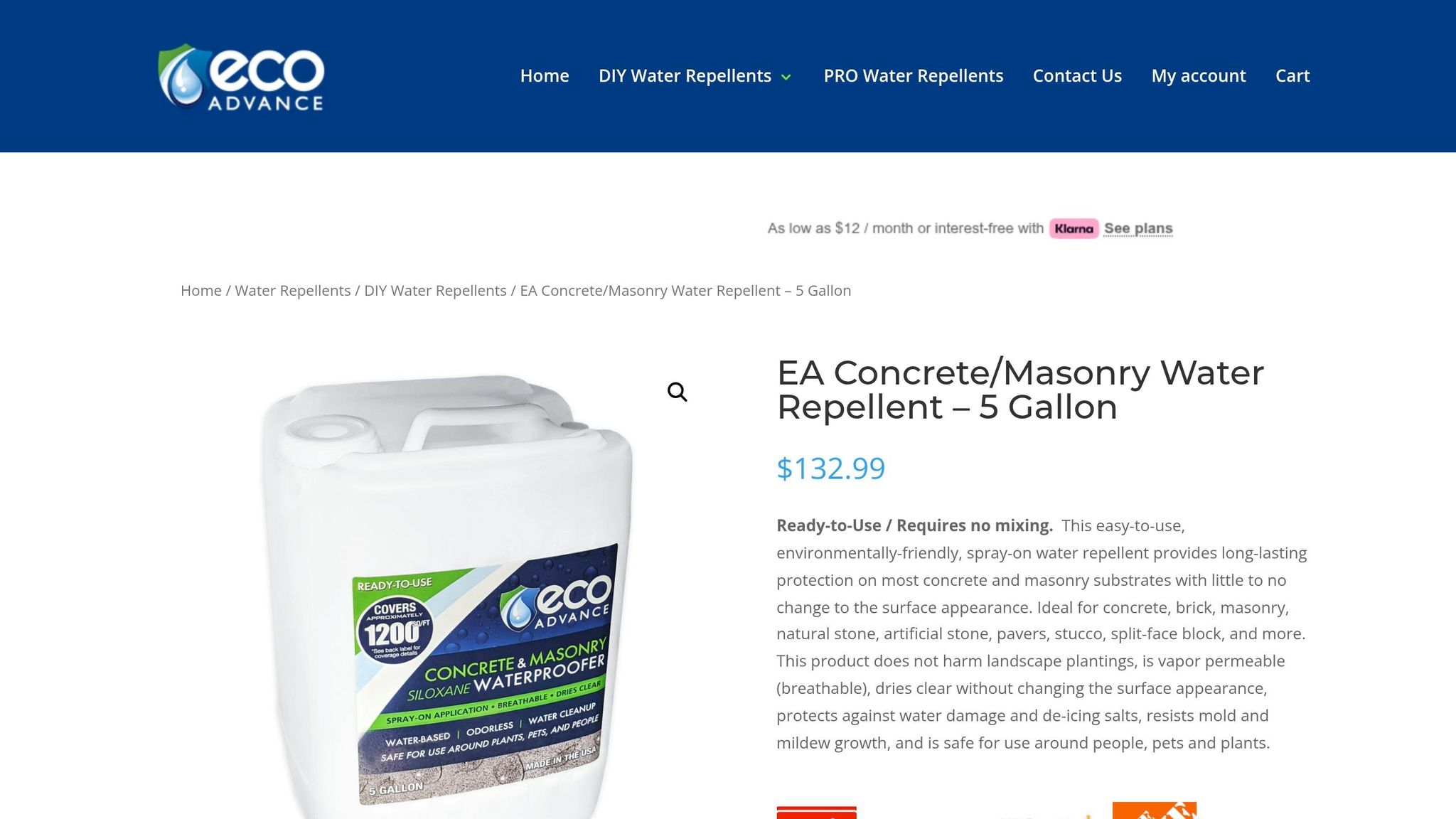 Eco Advance Concrete And Masonry Waterproofing Sealer