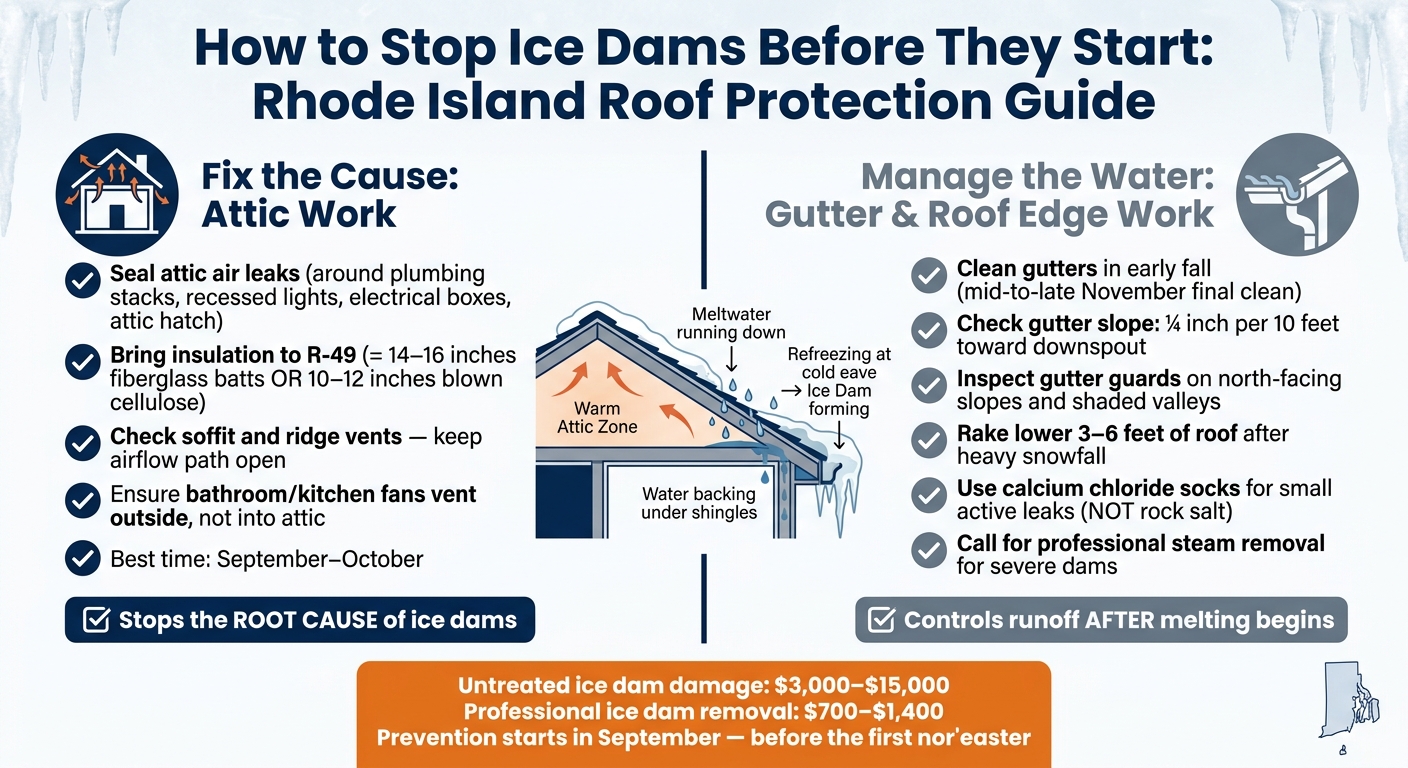 Ice Dam Prevention: Attic Fixes vs. Gutter Solutions (Rhode Island Guide)