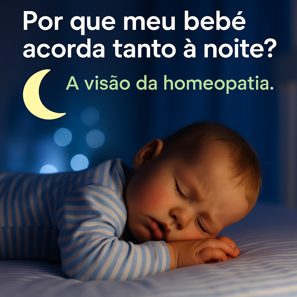 Por que meu bebê acorda tanto à noite? A visão da homeopatia.