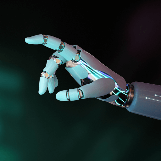 Robotic hand with pointing index finger