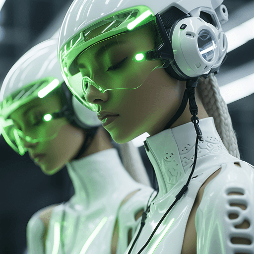 2 women in space suits