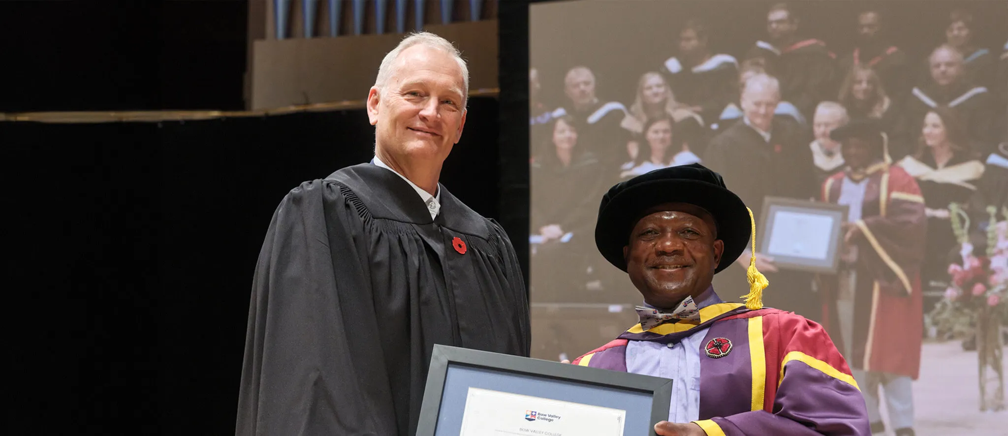 Long-time Bow Valley College leader and supporter honored at Fall 2024 convocation