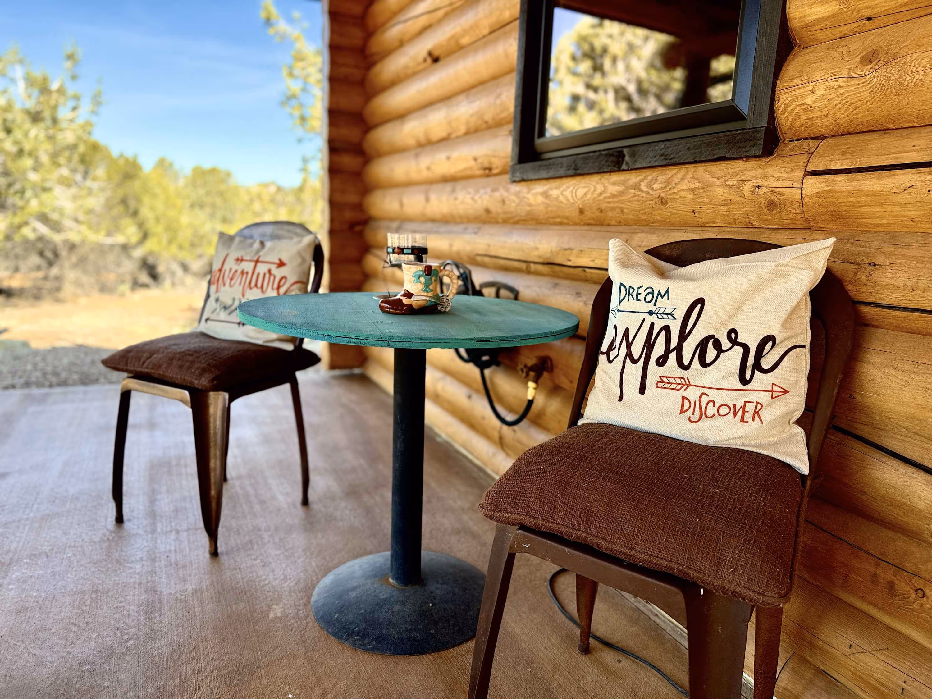 Turquoise Tumbleweed Cabin in Zion National Park
