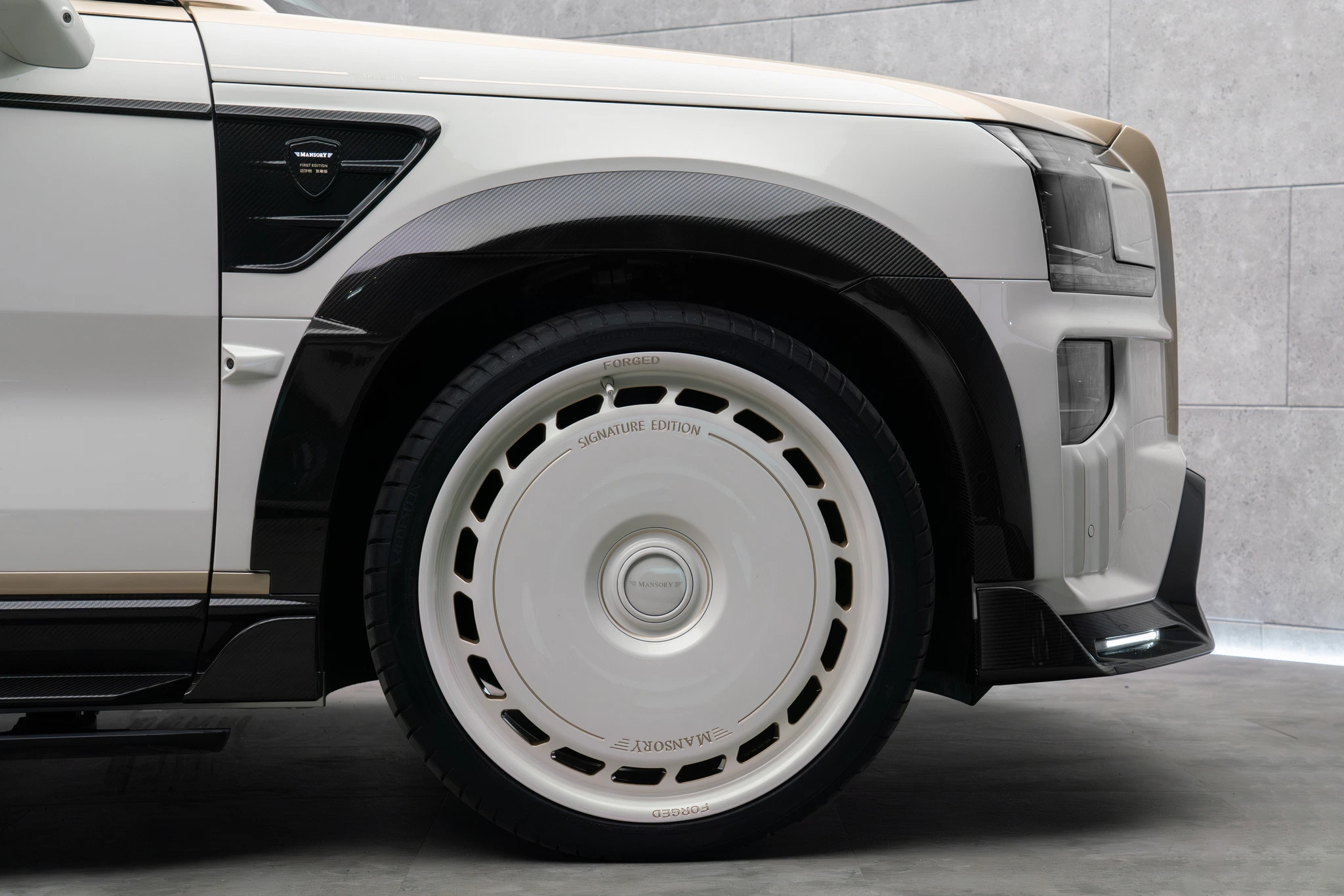 Mansory Zeekr 9X — carbon side air intake with First Edition badge