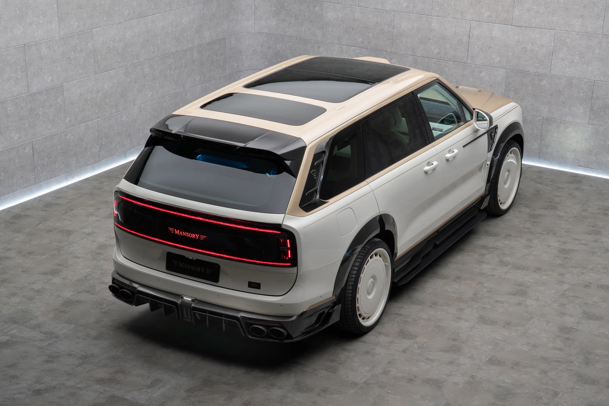 Mansory Zeekr 9X — carbon hood with power dome