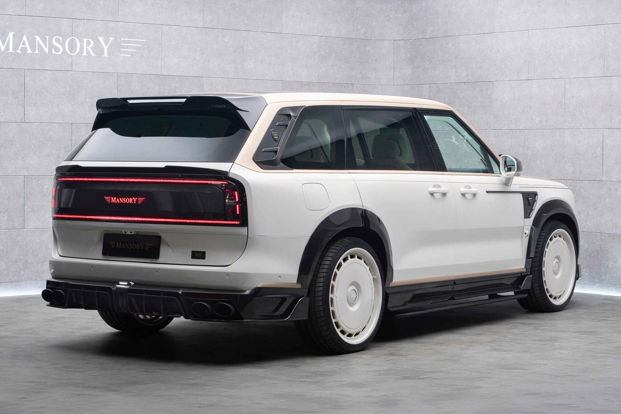 Mansory Zeekr 9X — rear spoiler close-up