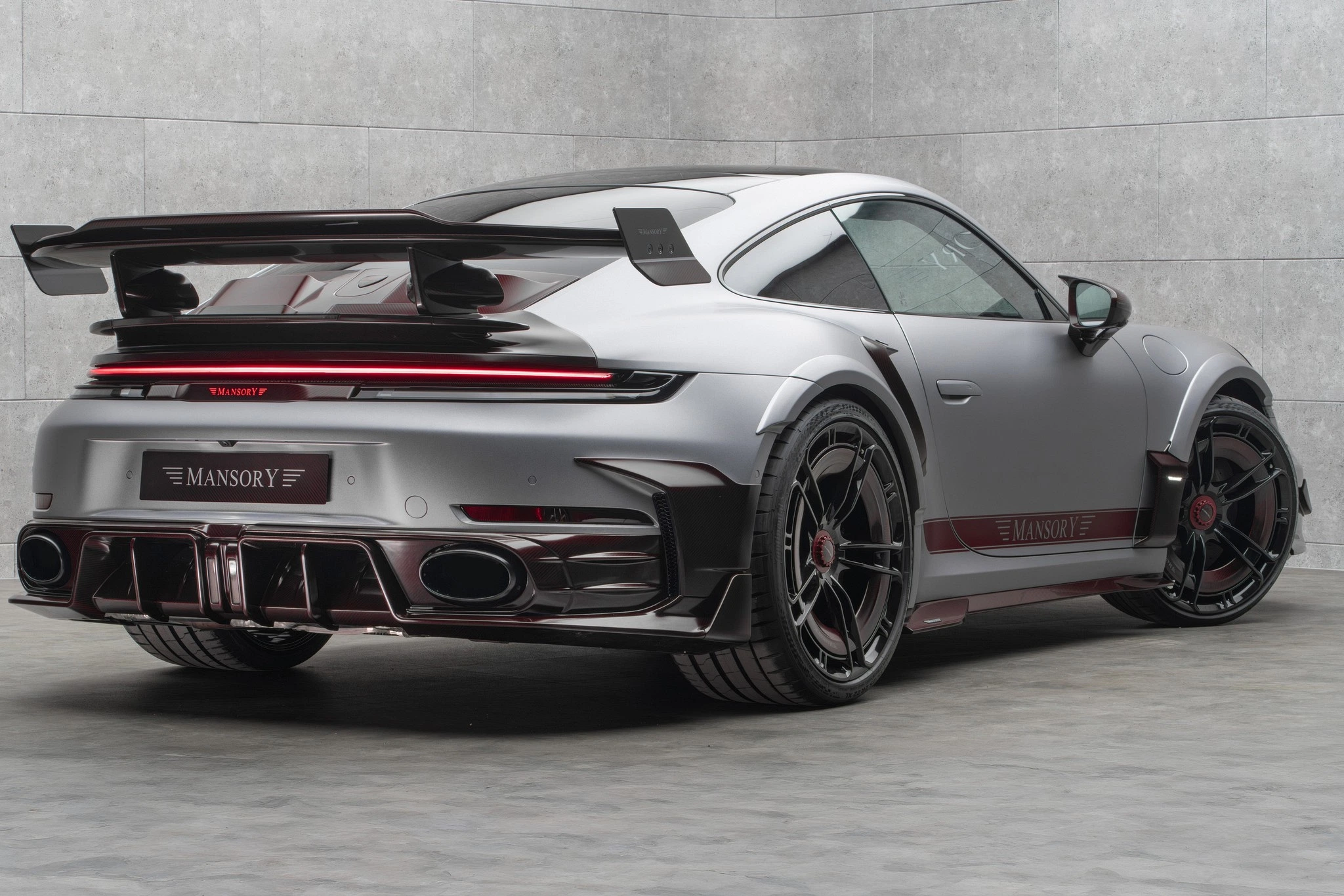 Mansory Porsche 911 Turbo S 992.2 — three-quarter front view