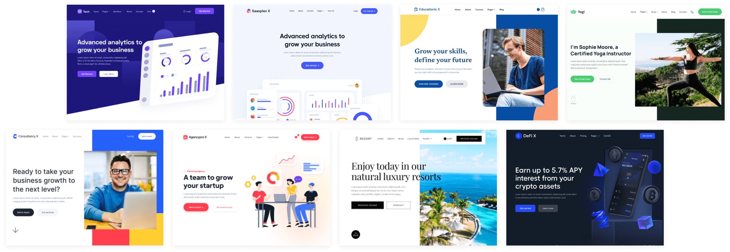 Suite X - Browse All Templates - Hotel Webflow Template