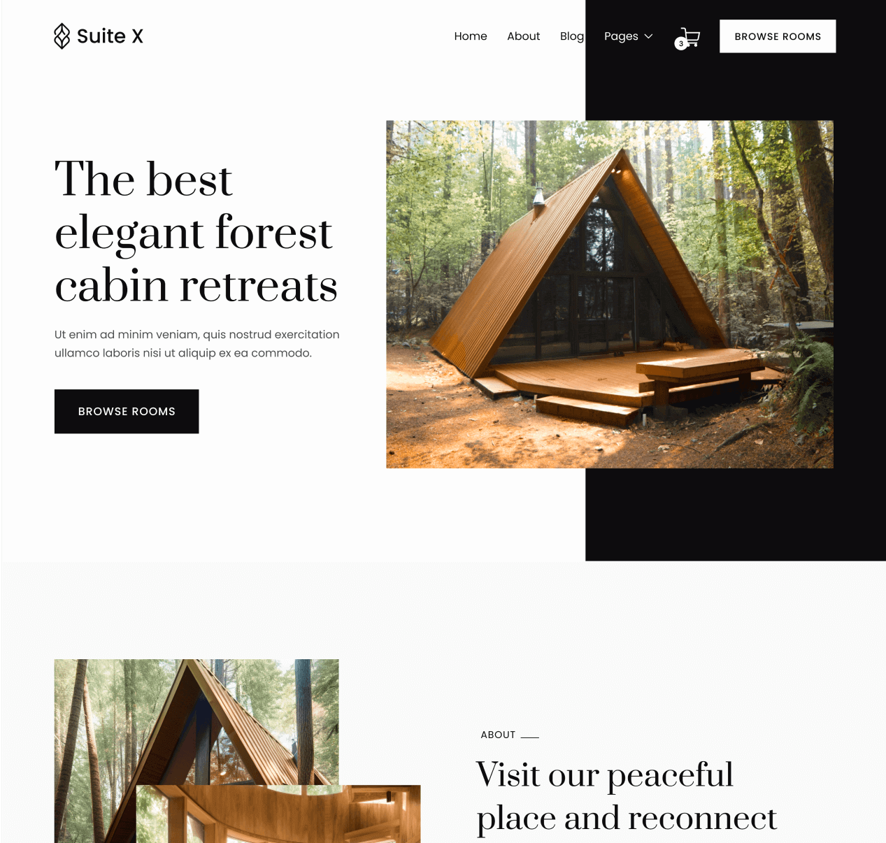 Suite X - Home V3 Page - Hotel Webflow Template