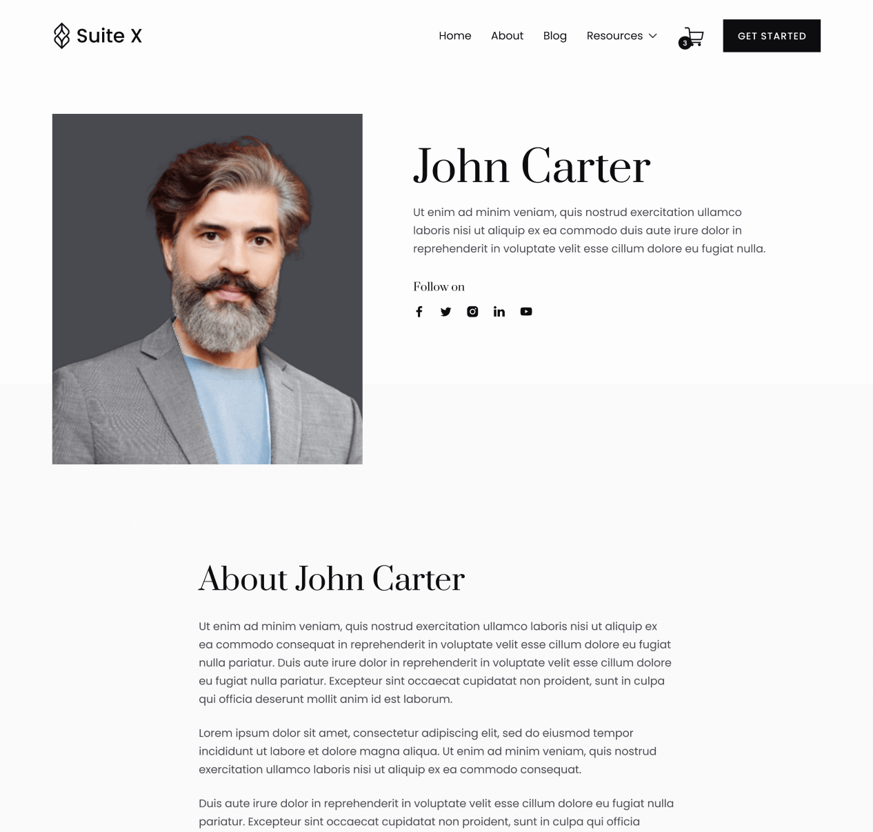 Suite X - Staff Single Page - Hotel Webflow Template