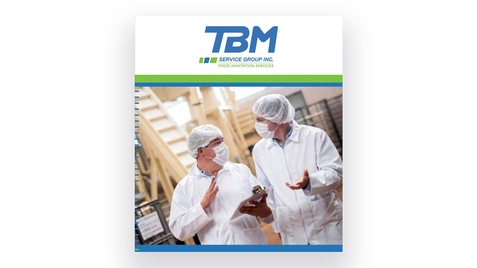 TBM food sanitation services brochure, page 1