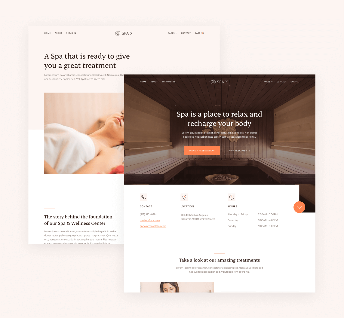 Spa - 15 Pages Included - Spa Webflow Template