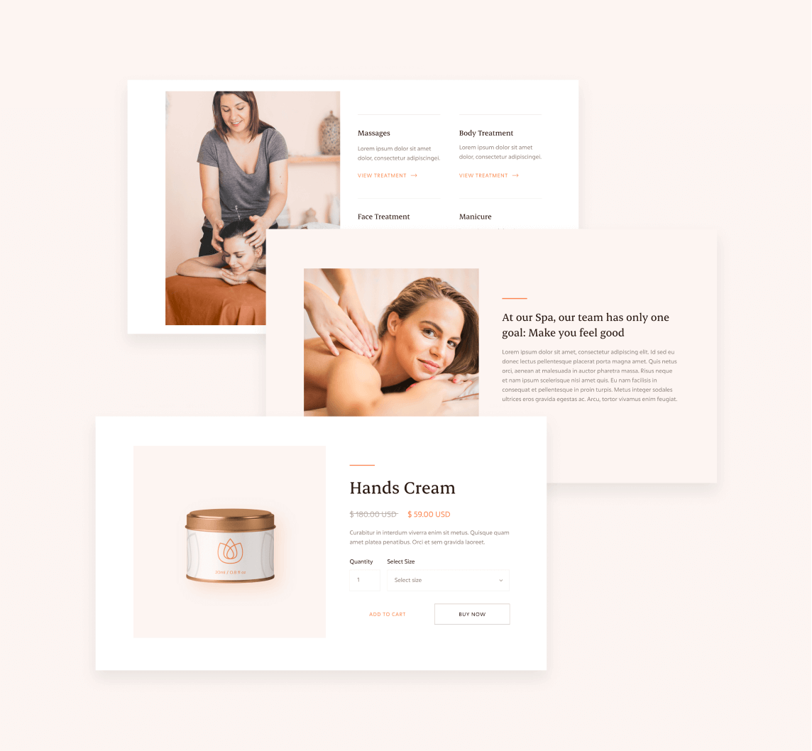 Spa - 35 Sections Included - Spa Webflow Template