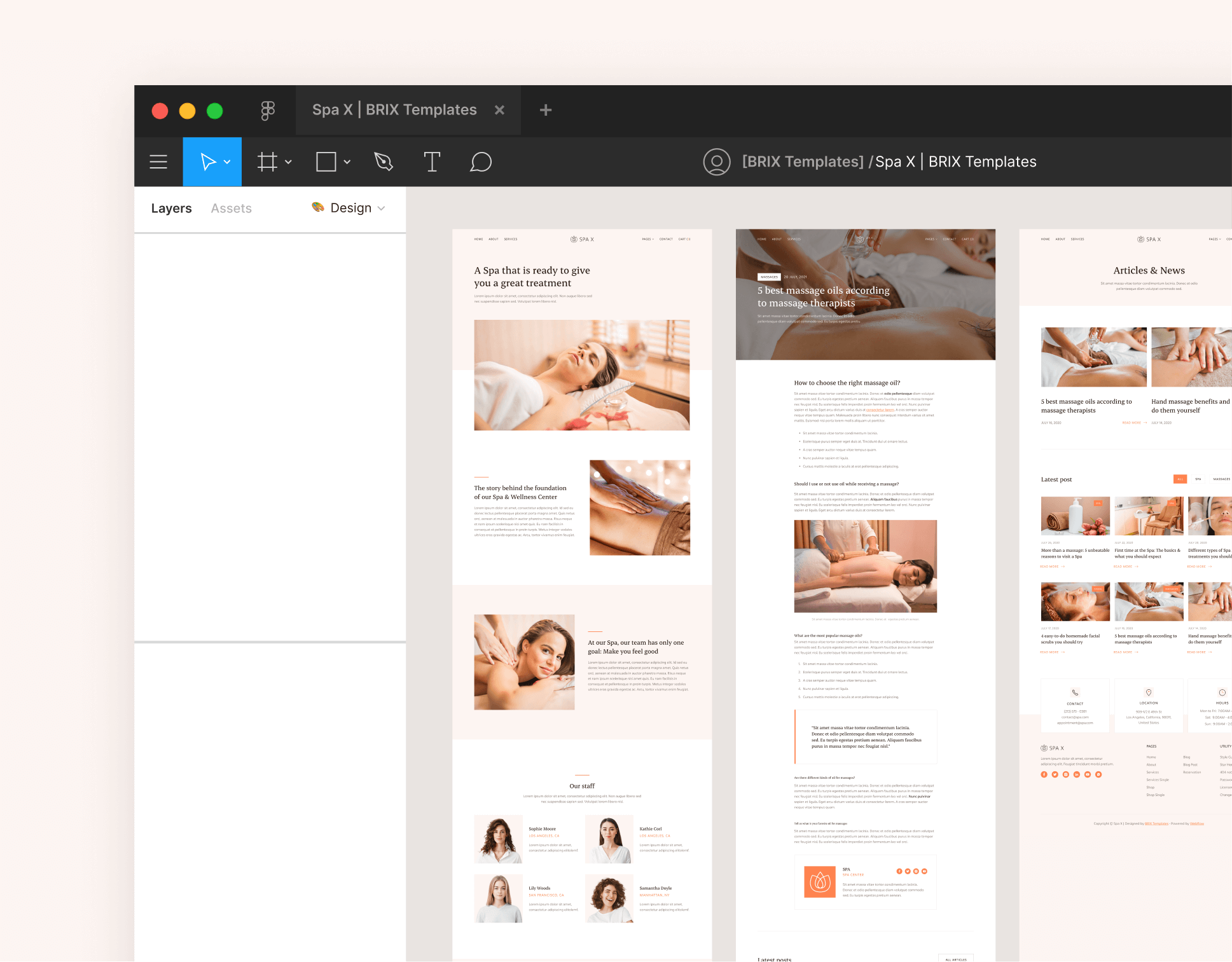Spa - Figma File Included - Spa Webflow Template