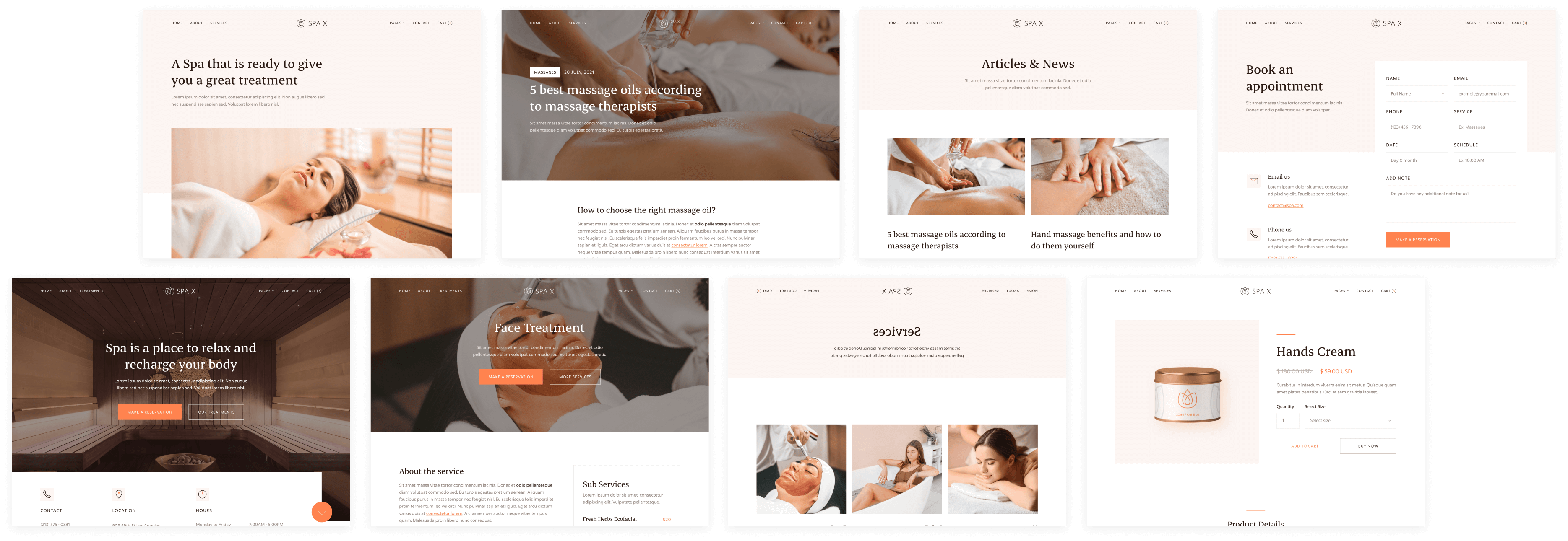 Spa - Buy now on Webflow - Spa Webflow Template