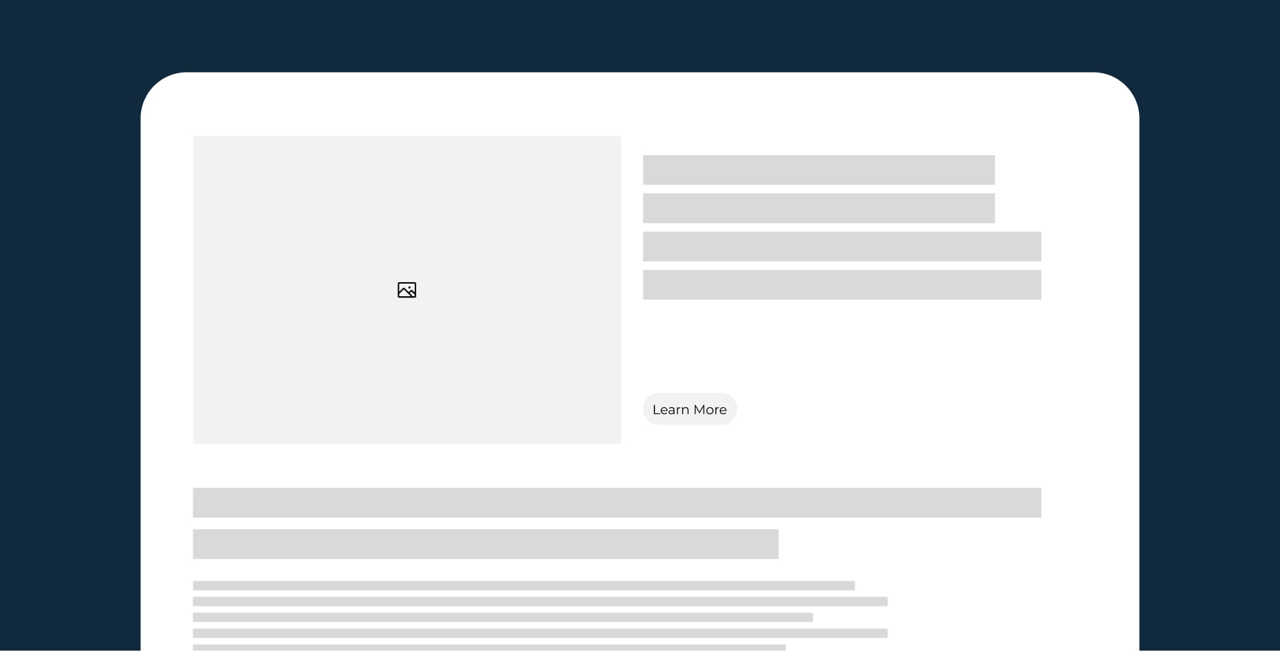 Example of a poorly designed website layout with weak structure