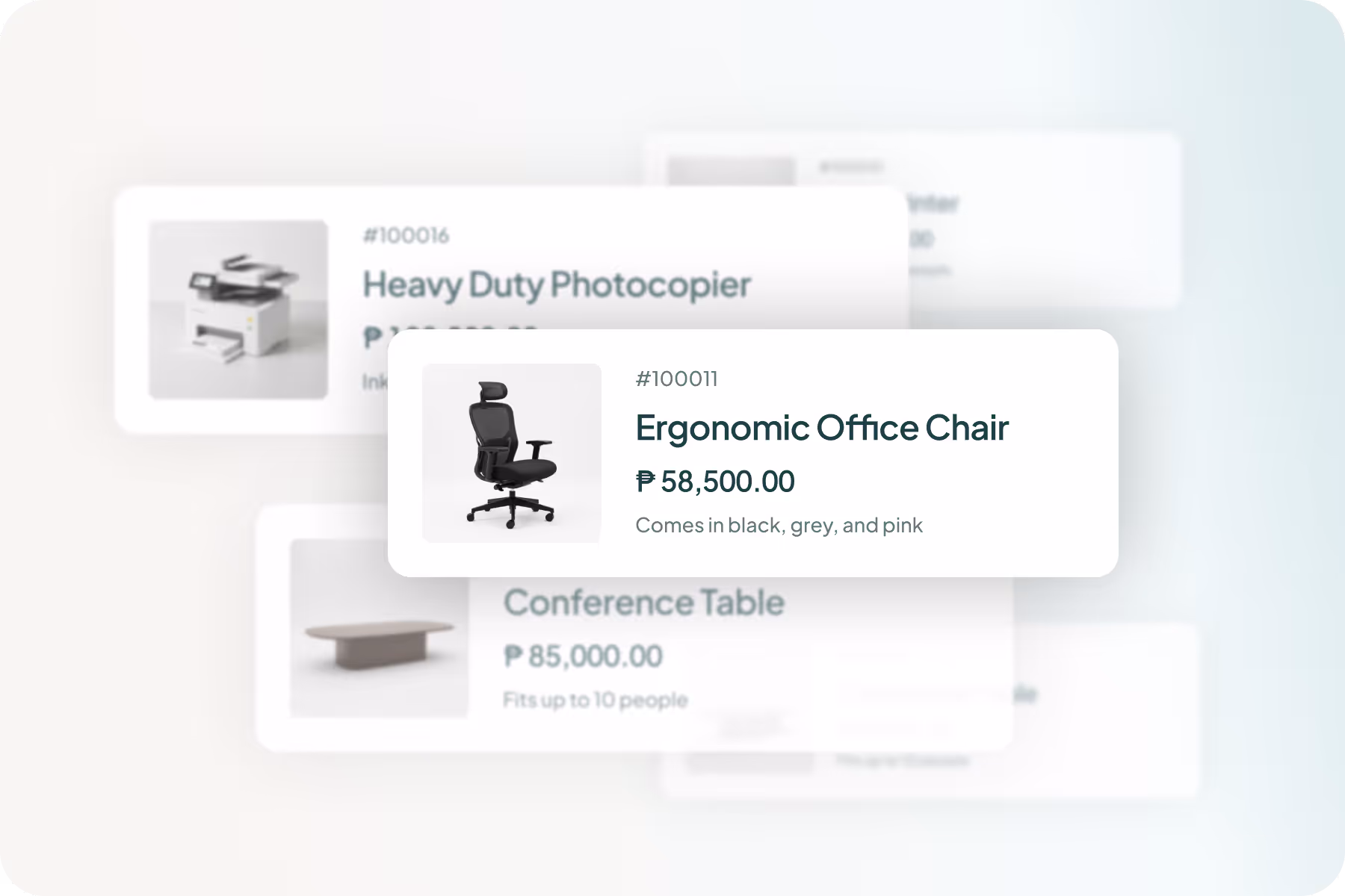 First Circle Invoice feature that connects to the Product Catalog