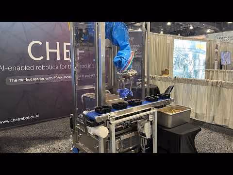 Chef robot depositing Skittles at PACK EXPO East 2026