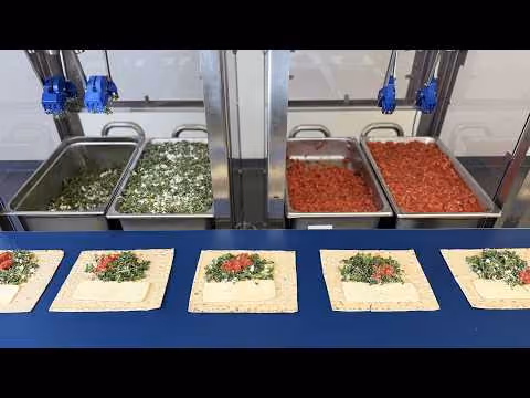 Chef Robots Assembling Burritos, Wraps, Burgers, and Sandwiches