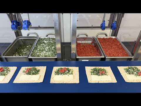 Chef Robots Assembling Burritos, Wraps, Burgers, and Sandwiches