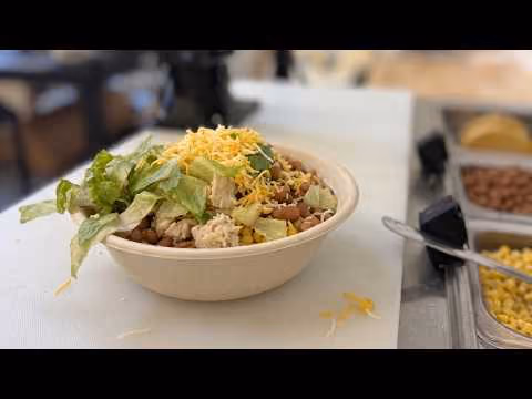 Chef Robotics physical AI assembles a burrito bowl