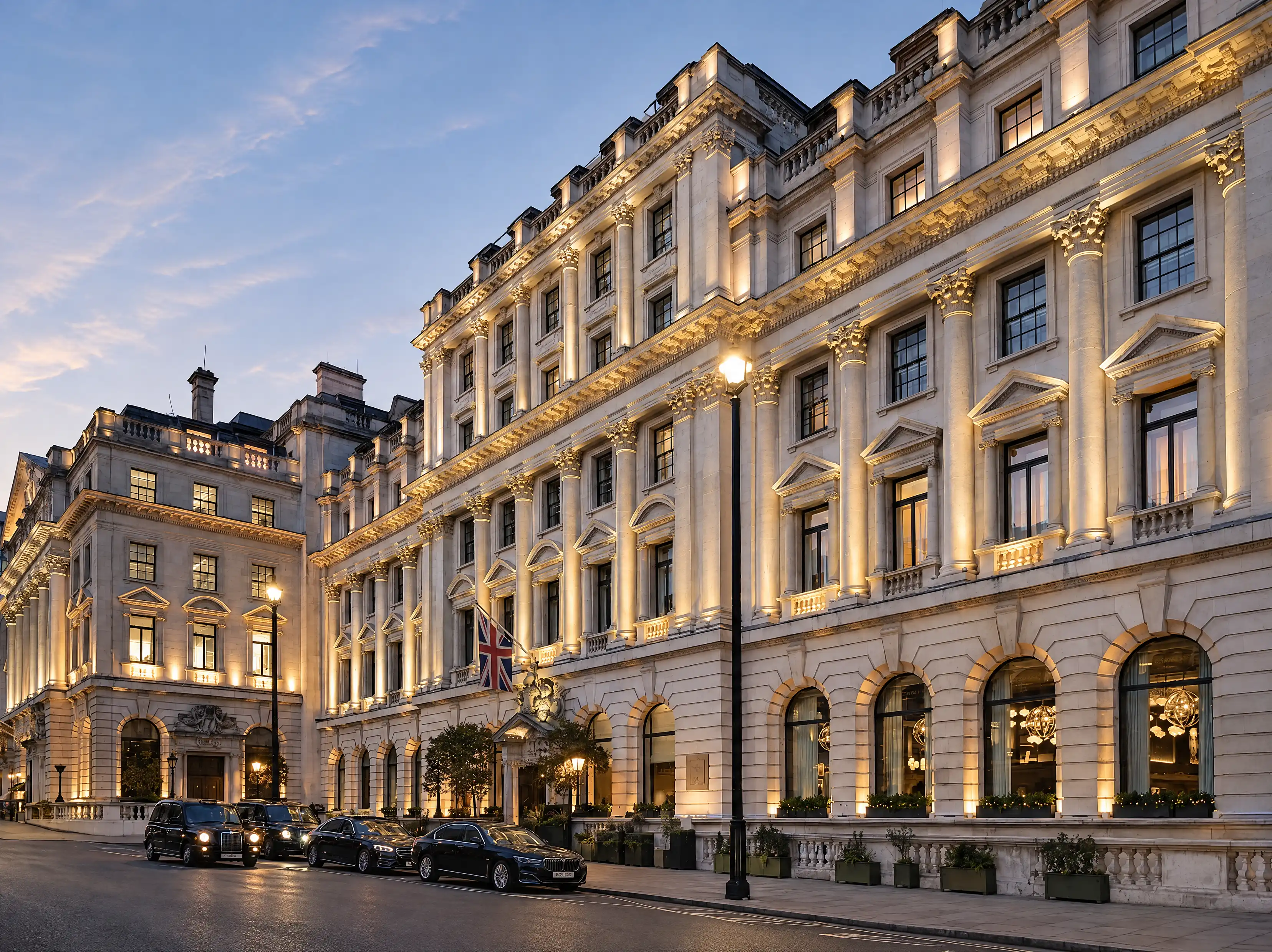 Exterior of Sofitel London St James, venue for the BMB London Investor Summit