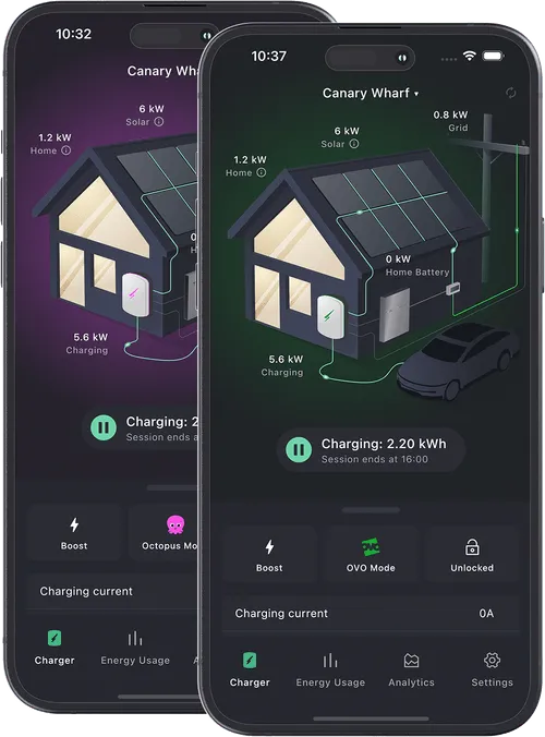 Mobile app interface