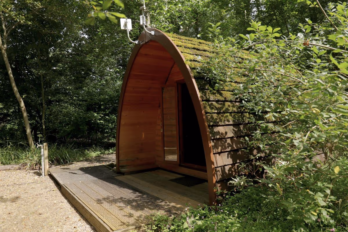 Camping pods at Deer's Glade Norfolk