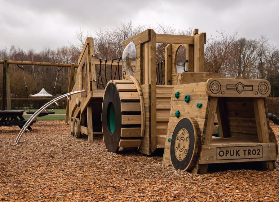 Charlie the tractor at Deer's Glade